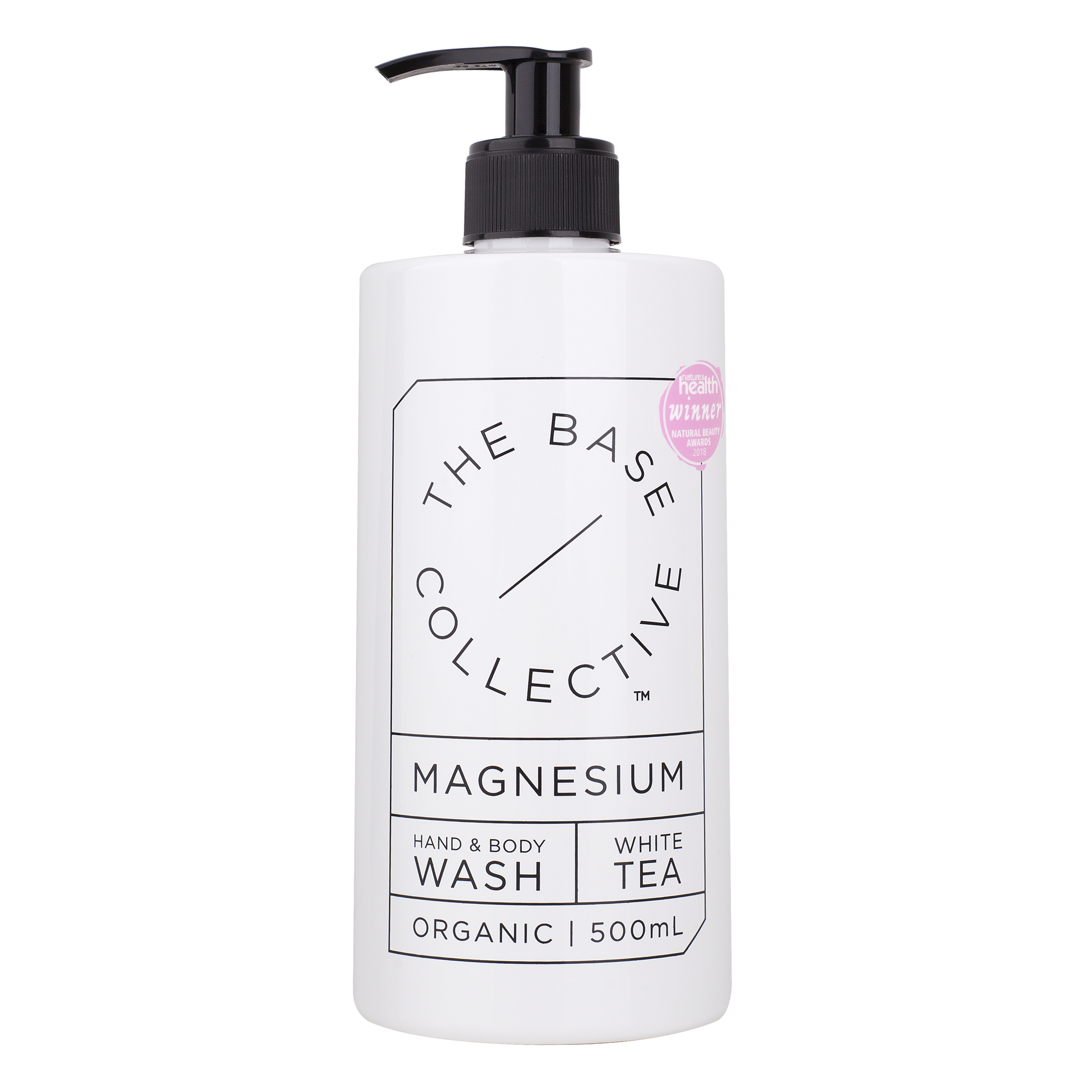 Magnesium body wash with white tea by The Base Collective
