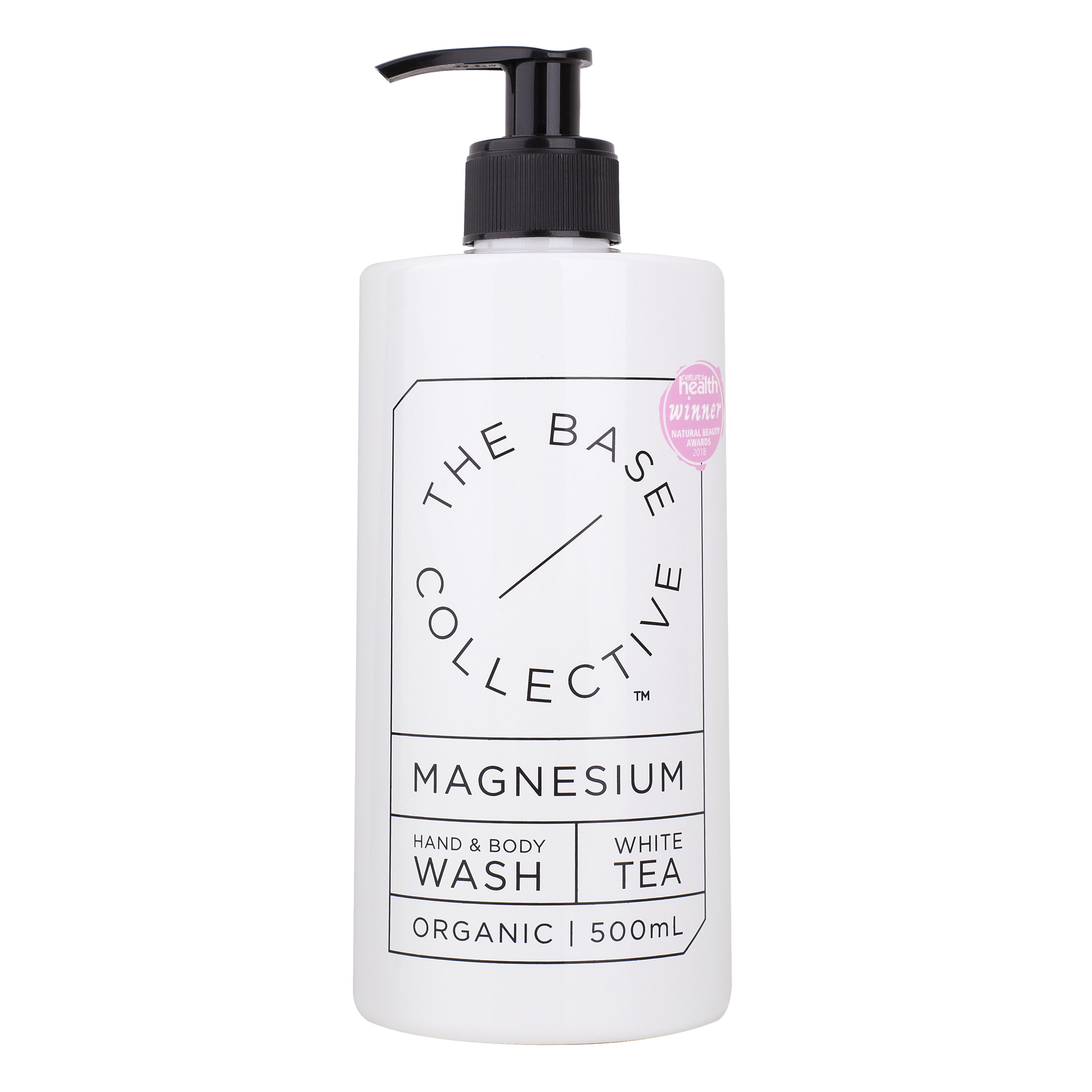 Magnesium body wash with white tea by The Base Collective 